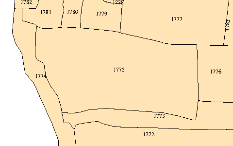 सरथुआ खेसरा 1775 का नक्शा (चादर 3)