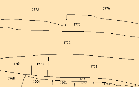 सरथुआ खेसरा 1772 का नक्शा (चादर 3)